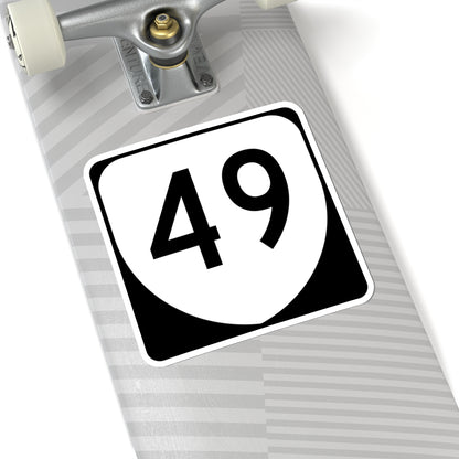Virginia 49 (Virginia) (Road Sign) STICKER Vinyl Kiss-Cut Decal