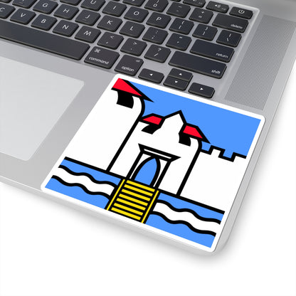 CHE Rennweg ZH Flag (Switzerland) STICKER Vinyl Kiss-Cut Decal