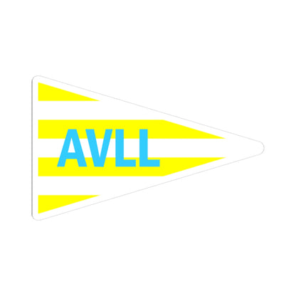 Burgee of Associazione Vela Lago Ledro (Italy) STICKER Vinyl Kiss-Cut Decal