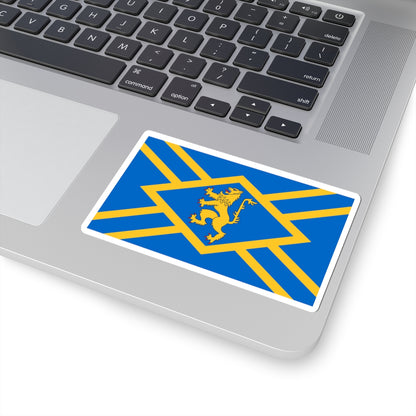 Flag of East Lothian (Scotland) STICKER Vinyl Kiss-Cut Decal