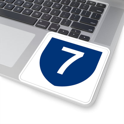 PR primary 7 (Puerto Rico) (Road Sign) STICKER Vinyl Kiss-Cut Decal