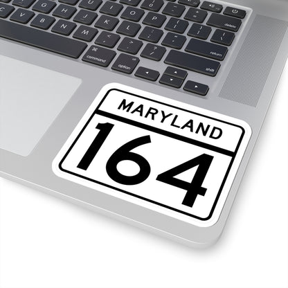 MD Route 164 (Maryland) (Road Sign) STICKER Vinyl Kiss-Cut Decal