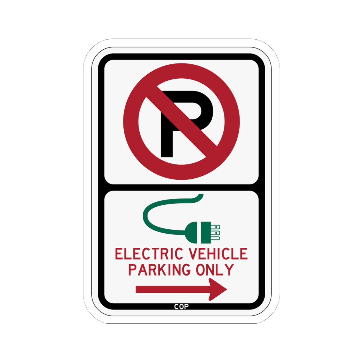 PBOT Road sign P1910R (Oregon) (Road Sign) STICKER Vinyl Kiss-Cut Decal