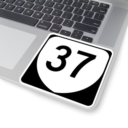 Virginia 37 (Virginia) (Road Sign) STICKER Vinyl Kiss-Cut Decal