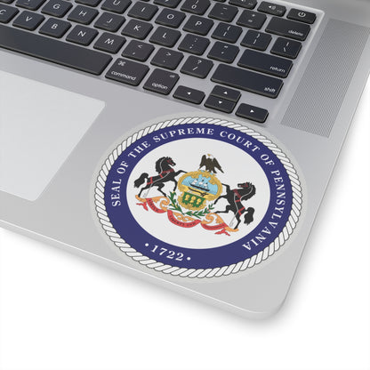 Seal of the Supreme Court of Pennsylvania v2 - STICKER Vinyl Kiss-Cut Decal