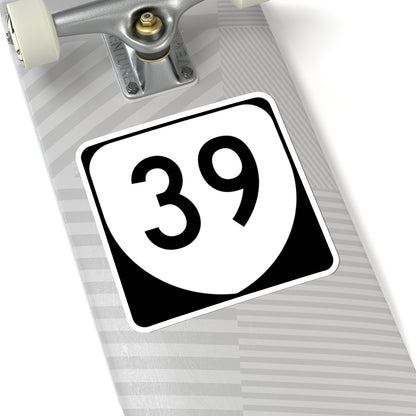Virginia 39 (Virginia) (Road Sign) STICKER Vinyl Kiss-Cut Decal