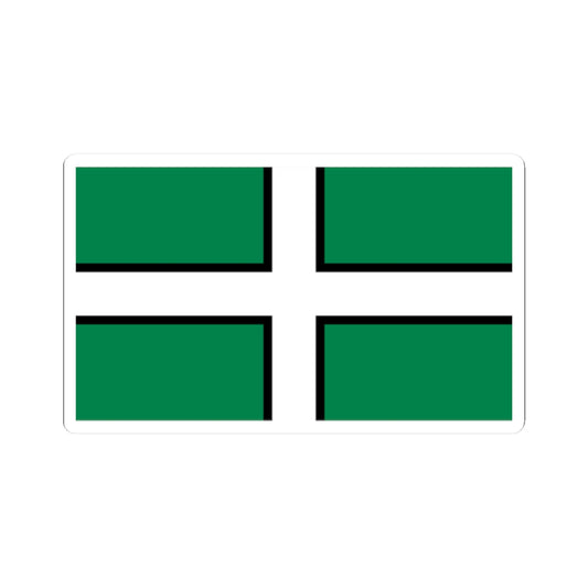Flag of Devon (England) STICKER Vinyl Kiss-Cut Decal