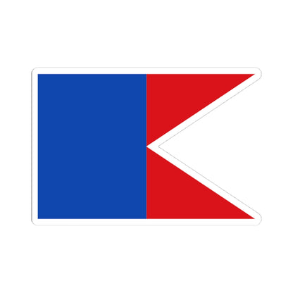 Flag maritime melilla (Spain) STICKER Vinyl Kiss-Cut Decal