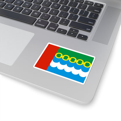 Flag of Klishinskoe Moscow oblast 2009 (Russia) STICKER Vinyl Kiss-Cut Decal