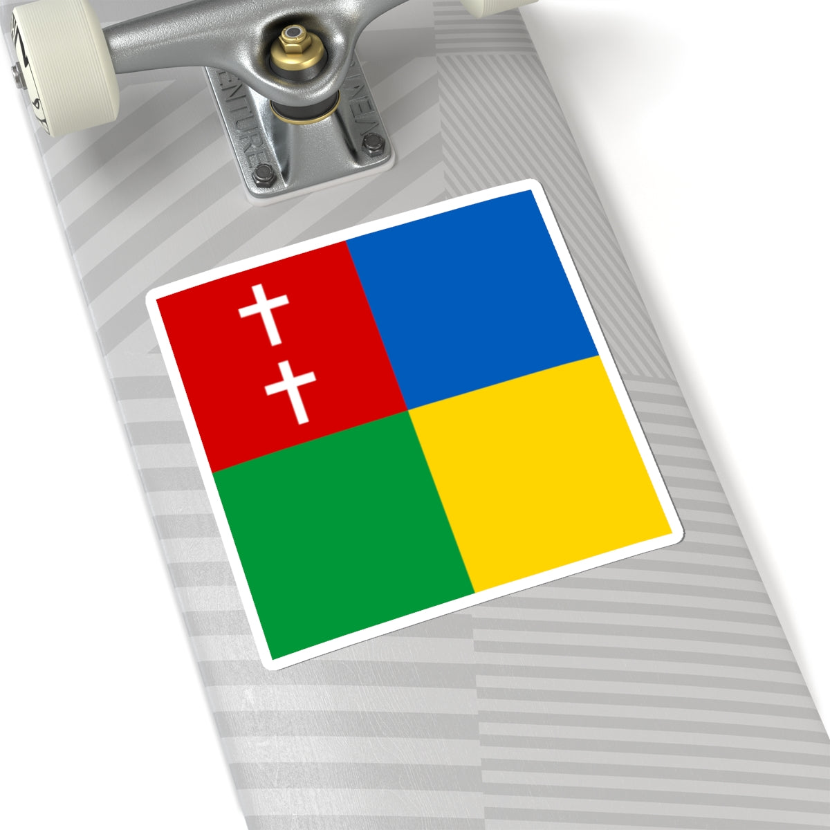 Flag of Karlivka Kirovohrad Oblast (Ukraine) STICKER Vinyl Kiss-Cut Decal