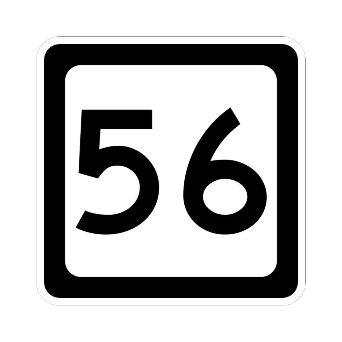 WV-56 (Virginia) (Road Sign) STICKER Vinyl Kiss-Cut Decal