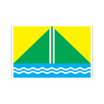 Flag of Nazyvaevsky rayon Omsk oblast (Russia) STICKER Vinyl Kiss-Cut Decal