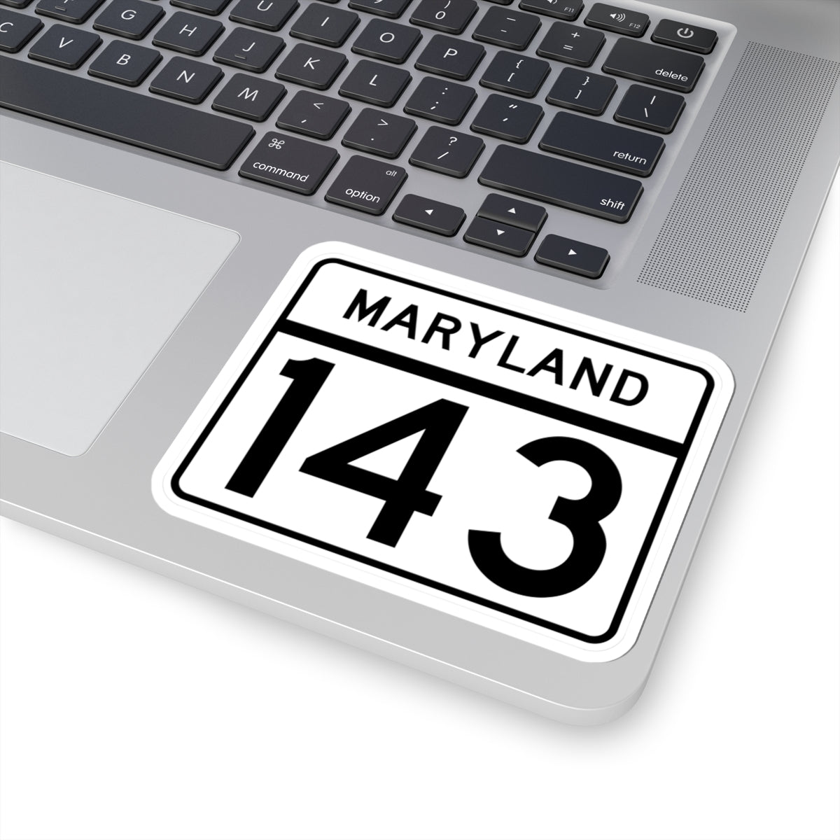 MD Route 143 (Maryland) (Road Sign) STICKER Vinyl Kiss-Cut Decal