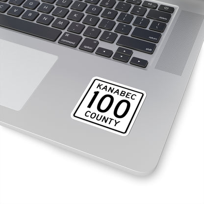 Kanabec County 100 MN (Minnesota) (Road Sign) STICKER Vinyl Kiss-Cut Decal