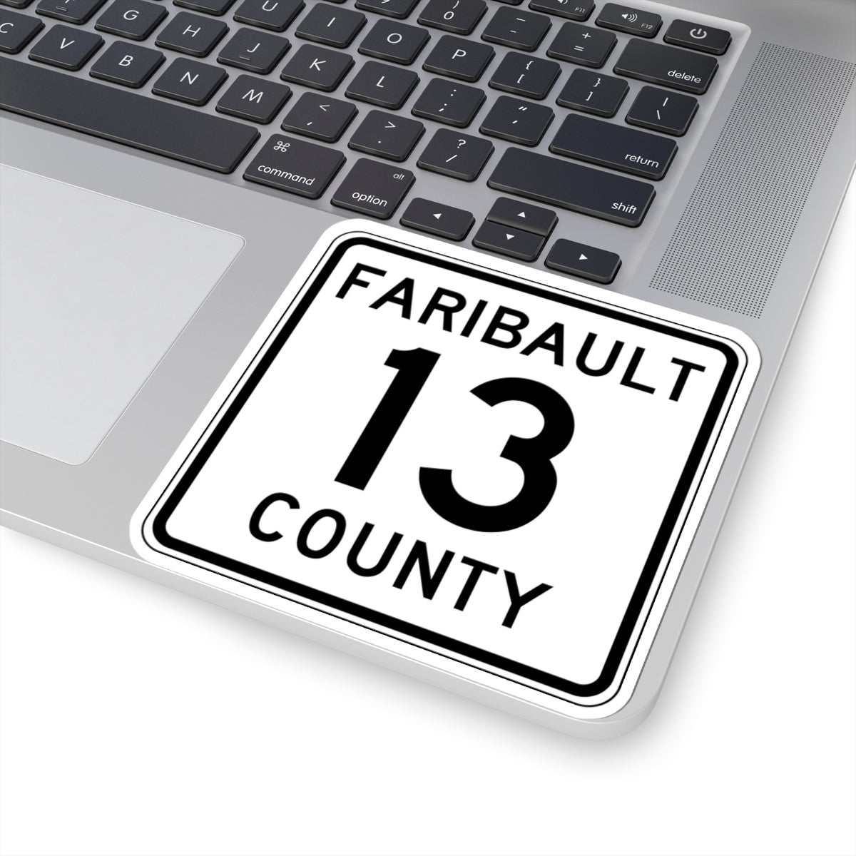 Faribault County Route 13 MN (Minnesota) (Road Sign) STICKER Vinyl Kiss-Cut Decal