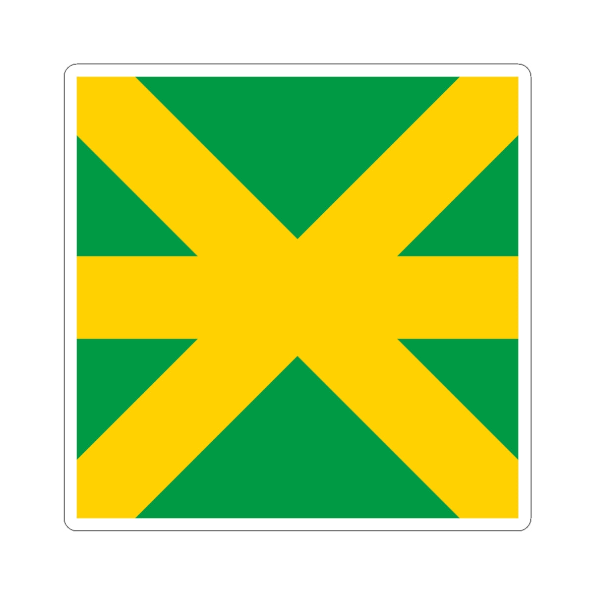 Flag of Kavlinge (Sweden) STICKER Vinyl Kiss-Cut Decal