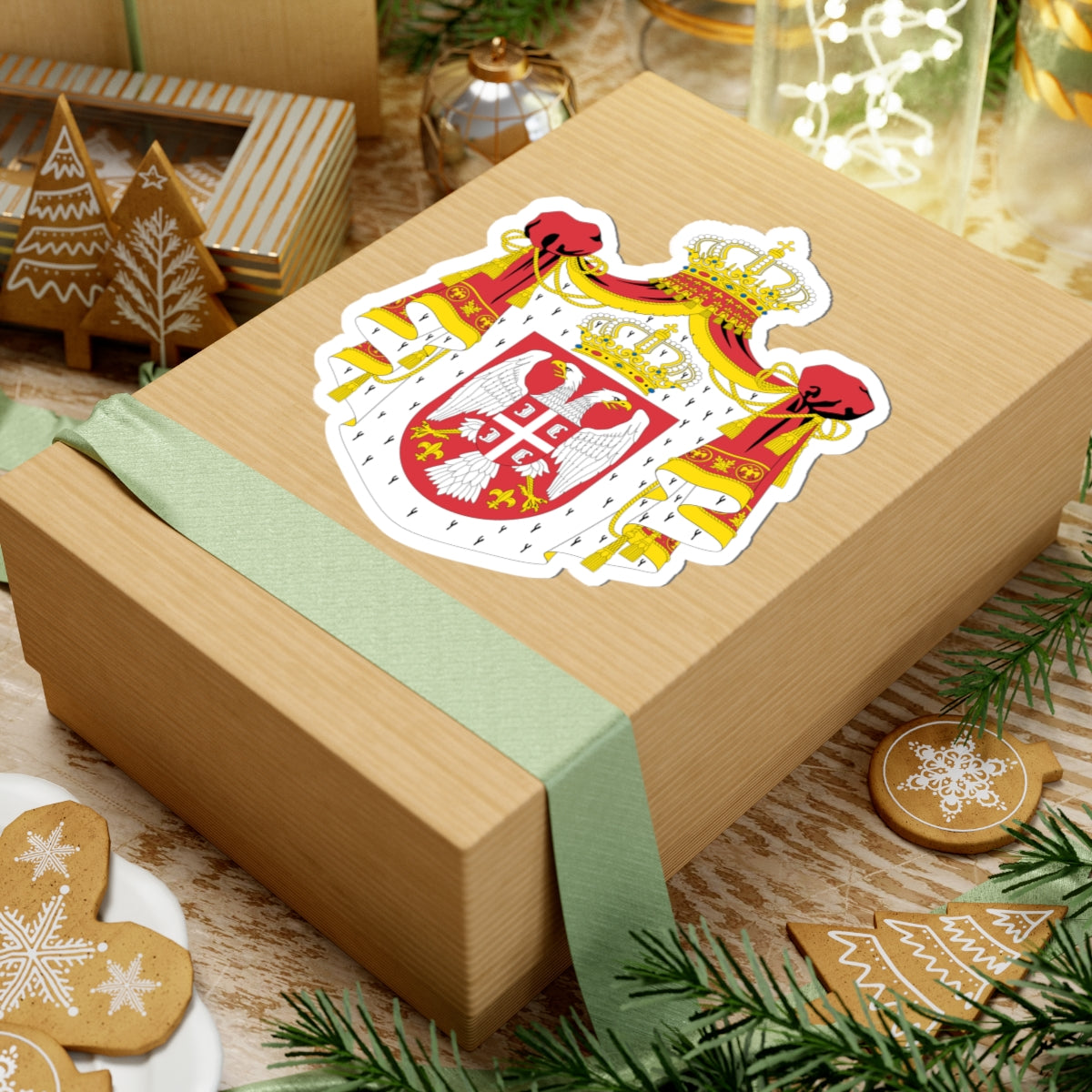 Coat of arms of Serbia (2004-2010) - STICKER Vinyl Kiss-Cut Decal