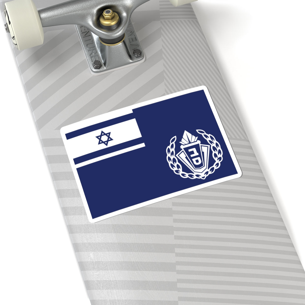 Flag of Israel Prison Service Commander (Israel) STICKER Vinyl Kiss-Cut Decal