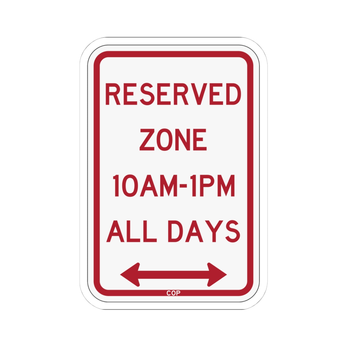 PBOT Road sign P4490AD (Oregon) (Road Sign) STICKER Vinyl Kiss-Cut Decal