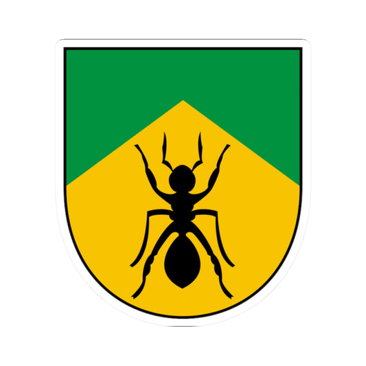 Ahja seal (Estonia) (Coat of Arms) STICKER Vinyl Kiss-Cut Decal