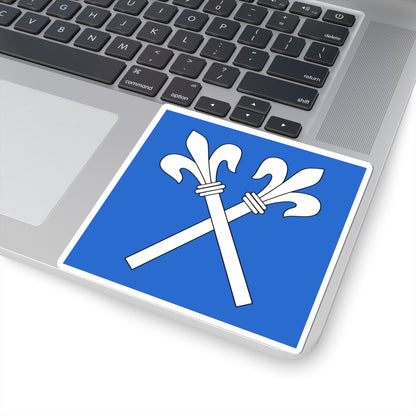 CHE Fluntern ZH Flag (Switzerland) STICKER Vinyl Kiss-Cut Decal