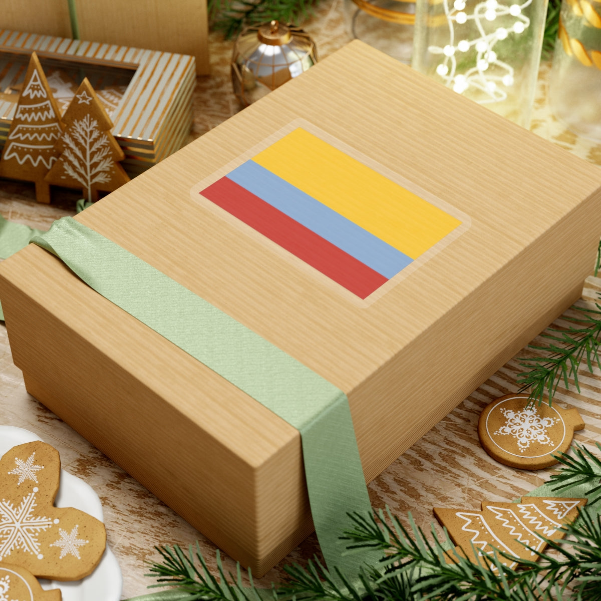 Flag of Venezuela with no coat of arms 1811-1836 (Colombia) STICKER Vinyl Kiss-Cut Decal