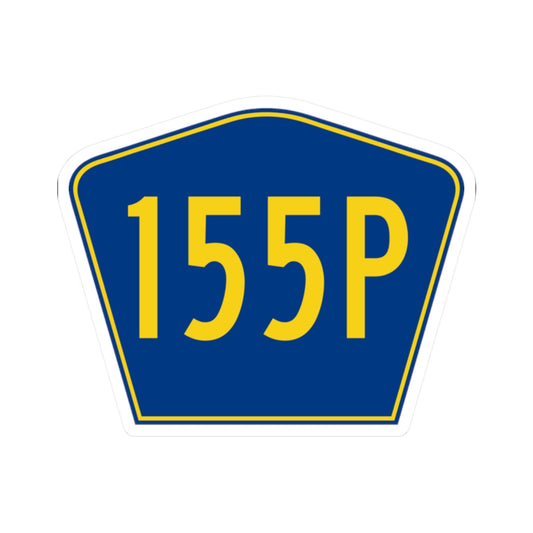 PR secondary 155P (Puerto Rico) (Road Sign) STICKER Vinyl Kiss-Cut Decal