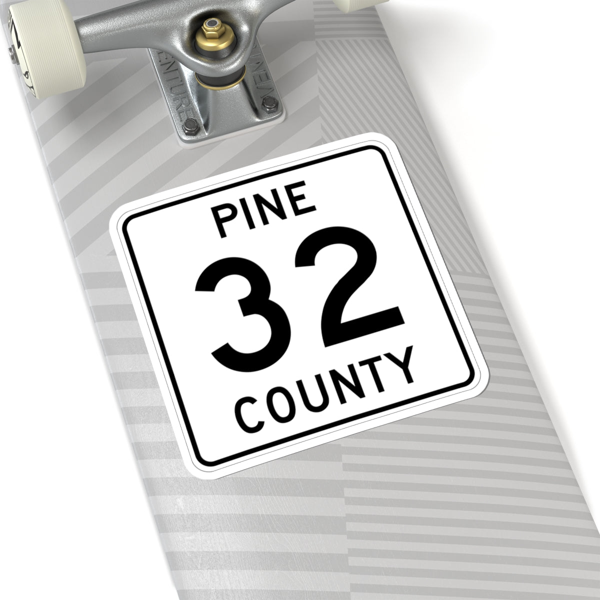 Pine County Route 32 MN (Minnesota) (Road Sign) STICKER Vinyl Kiss-Cut Decal