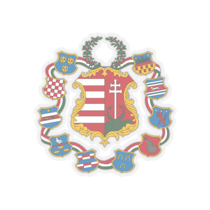 Great coat of arms of Hungary (1849) - STICKER Vinyl Kiss-Cut Decal