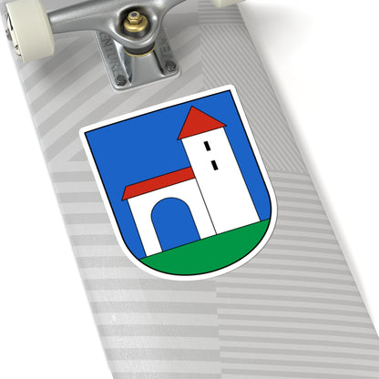 Rothenthurm-blazon (Switzerland) (Coat of Arms) STICKER Vinyl Kiss-Cut Decal