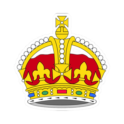 1901 pattern Tudor Crown plain 3D (United Kingdom) (Coat of Arms) STICKER Vinyl Kiss-Cut Decal