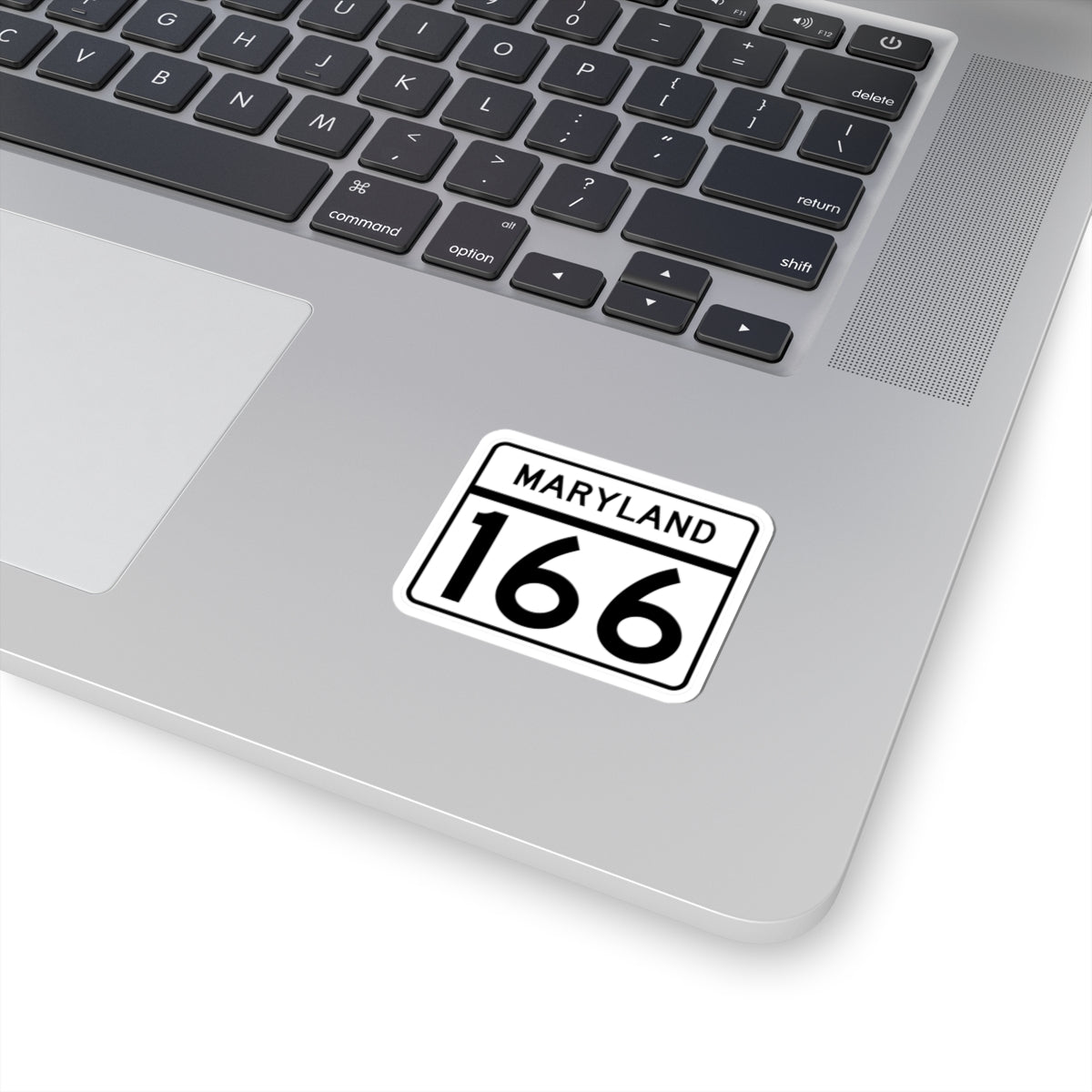 MD Route 166 (Maryland) (Road Sign) STICKER Vinyl Kiss-Cut Decal