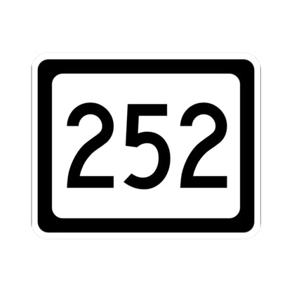 WV-252 (Virginia) (Road Sign) STICKER Vinyl Kiss-Cut Decal