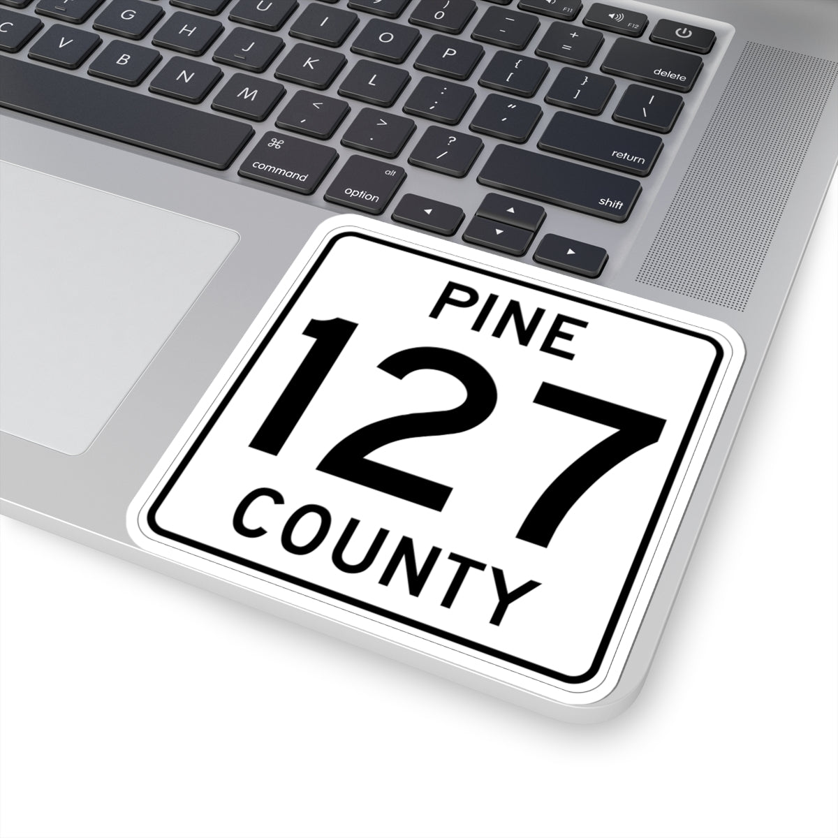 Pine County Route 127 MN (Minnesota) (Road Sign) STICKER Vinyl Kiss-Cut Decal