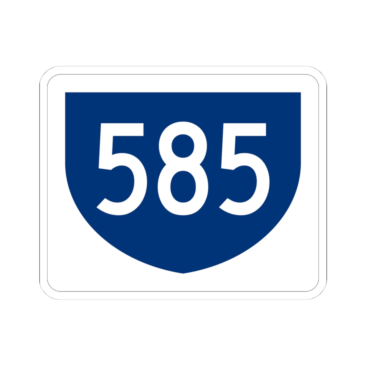 PR primary 585 (Puerto Rico) (Road Sign) STICKER Vinyl Kiss-Cut Decal