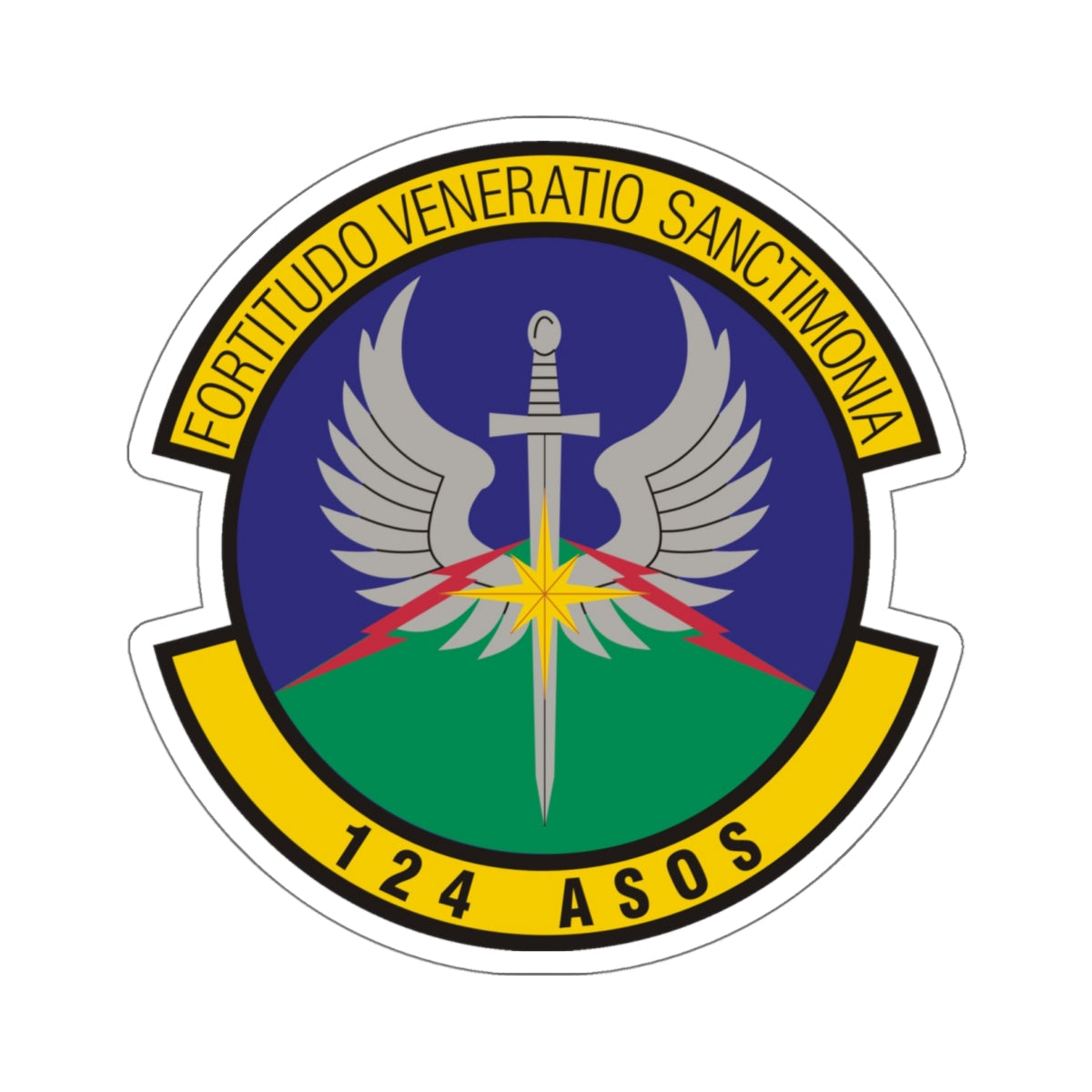 124th Air Support Operations Squadron (U.S. Air Force) STICKER Vinyl Die-Cut Decal-White-The Sticker Space