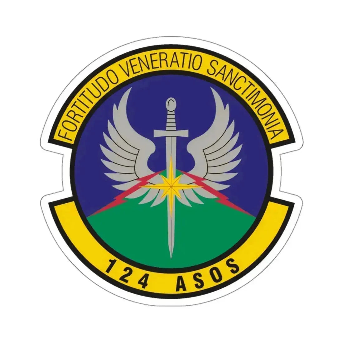 124th Air Support Operations Squadron (U.S. Air Force) STICKER Vinyl Die-Cut Decal 3 Inch - The Sticker Space