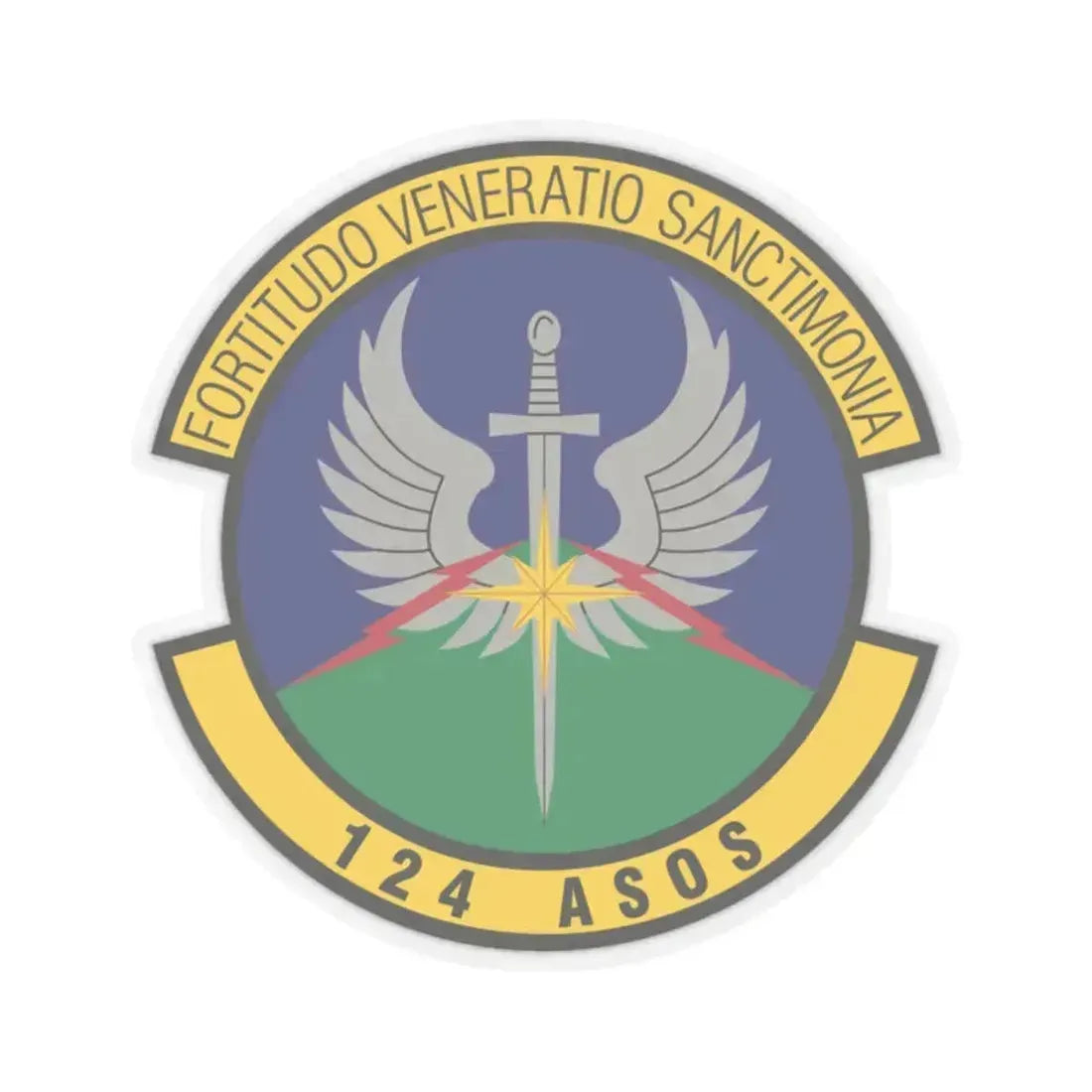 124th Air Support Operations Squadron (U.S. Air Force) STICKER Vinyl Kiss-Cut Decal 2 Inch Transparent - The Sticker Space