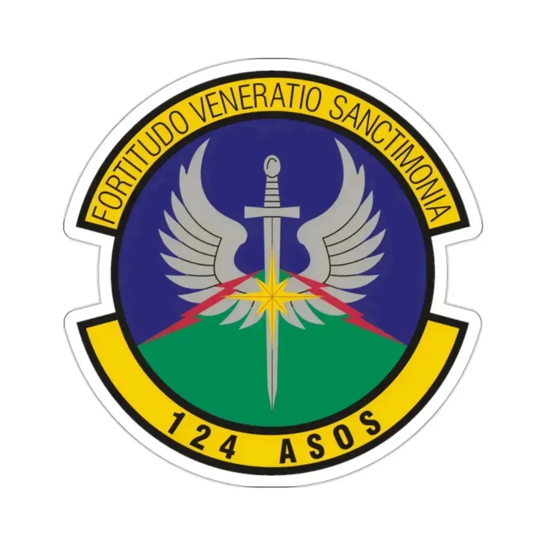 124th Air Support Operations Squadron (U.S. Air Force) STICKER Vinyl Kiss-Cut Decal 2 Inch White - The Sticker Space