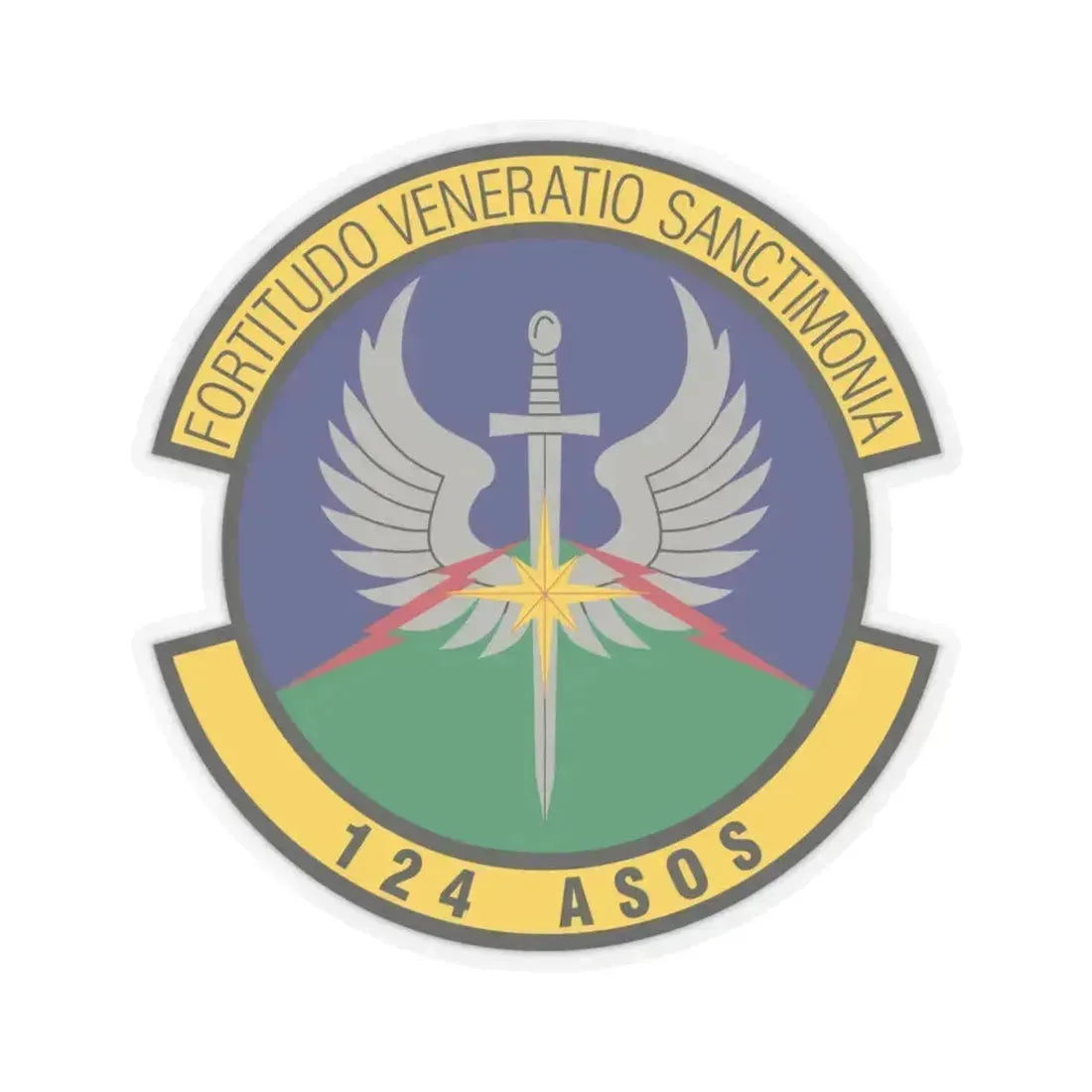 124th Air Support Operations Squadron (U.S. Air Force) STICKER Vinyl Kiss-Cut Decal 3 Inch Transparent - The Sticker Space