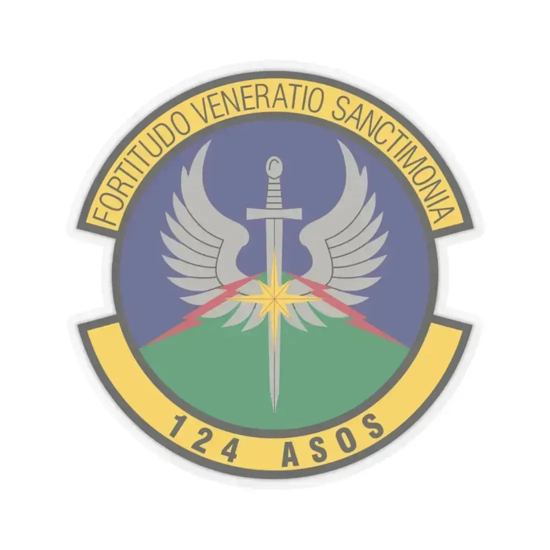 124th Air Support Operations Squadron (U.S. Air Force) STICKER Vinyl Kiss-Cut Decal 4 Inch Transparent - The Sticker Space