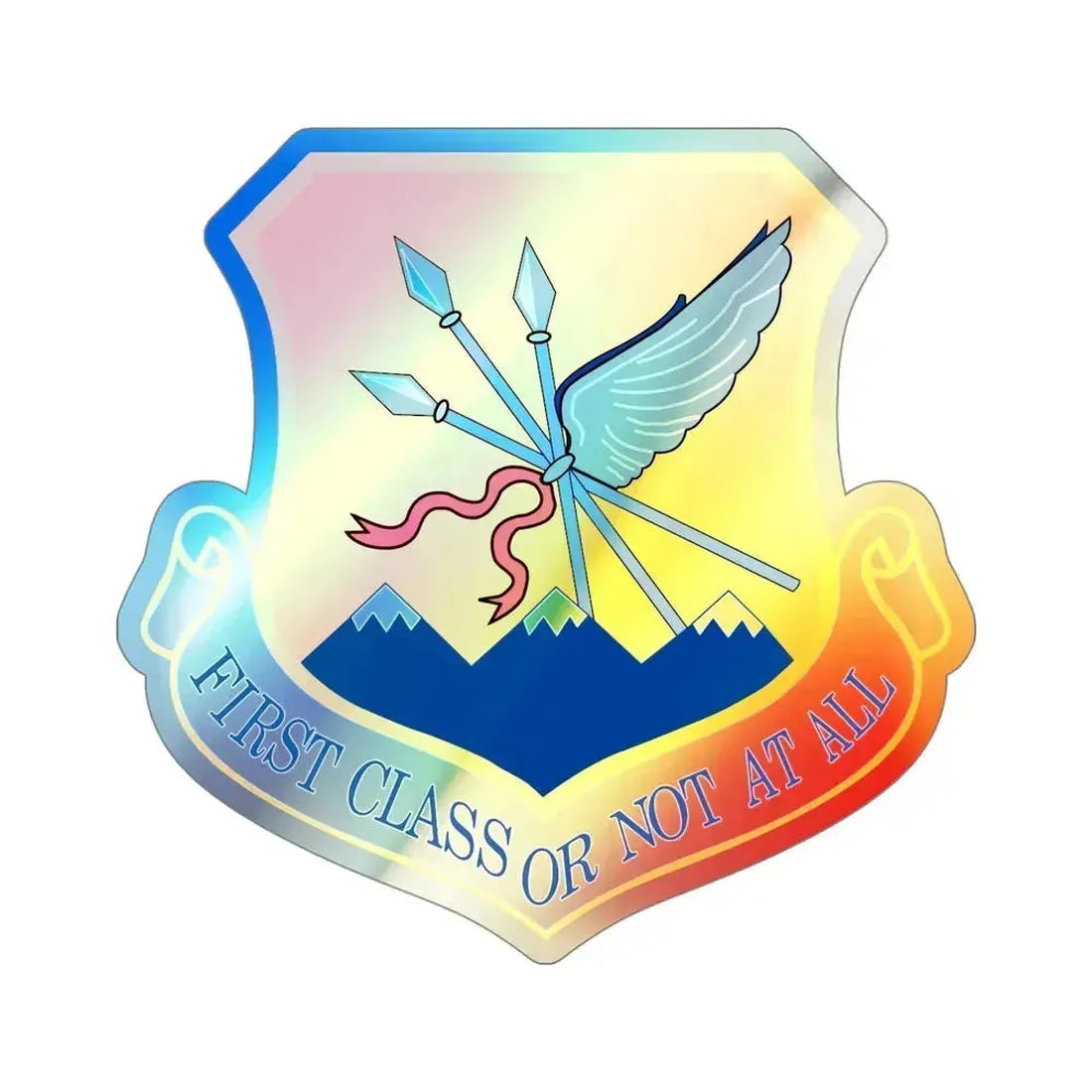 124th Fighter Wing (U.S. Air Force) Holographic STICKER Die-Cut Vinyl Decal 4 Inch Holographic - The Sticker Space