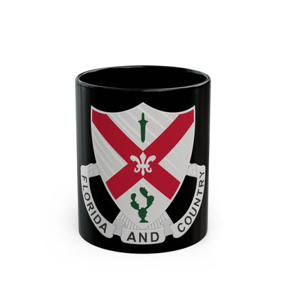 124th Infantry Regiment (U.S. Army) Black Coffee Mug-11oz-The Sticker Space