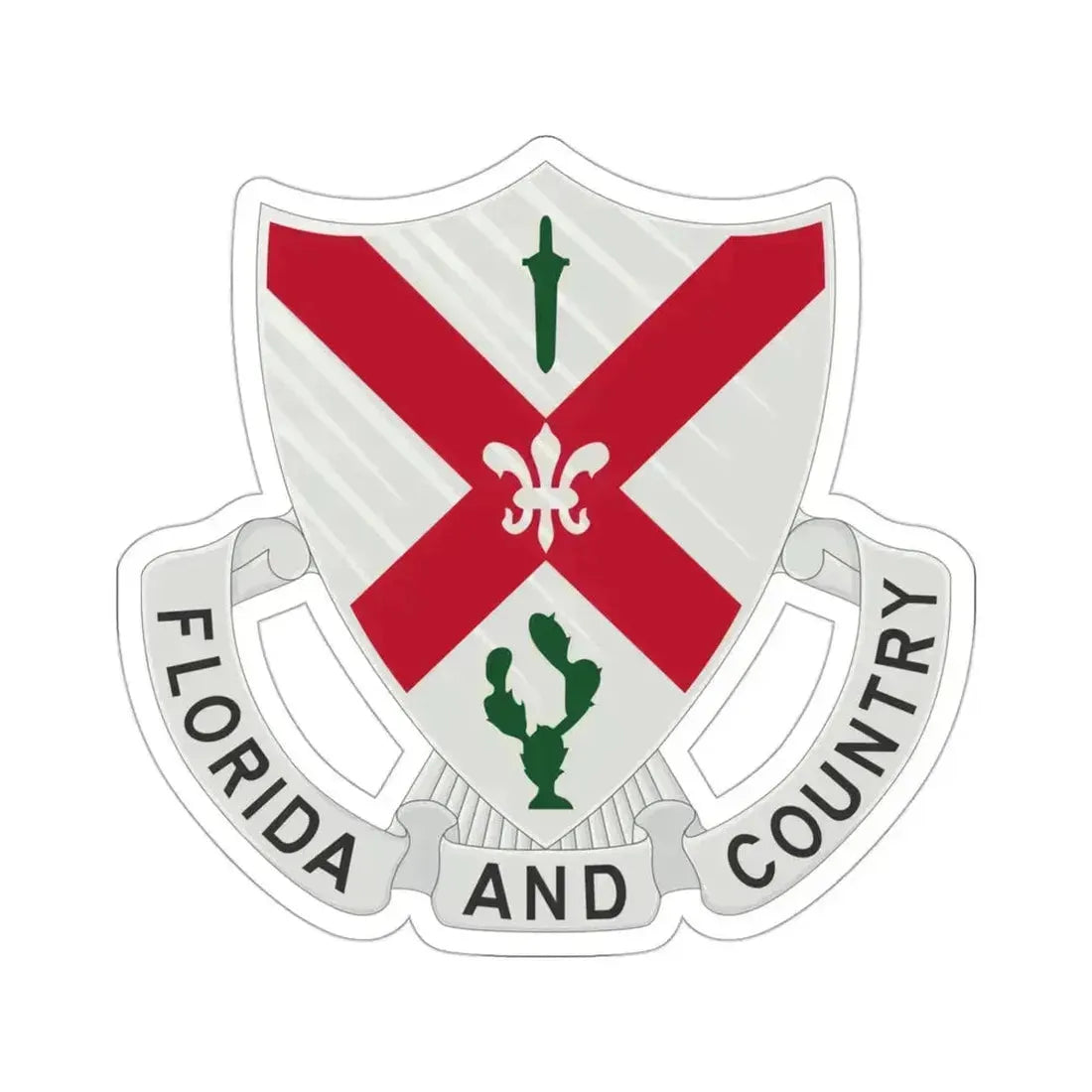 124th Infantry Regiment (U.S. Army) STICKER Vinyl Die-Cut Decal 3 Inch - The Sticker Space