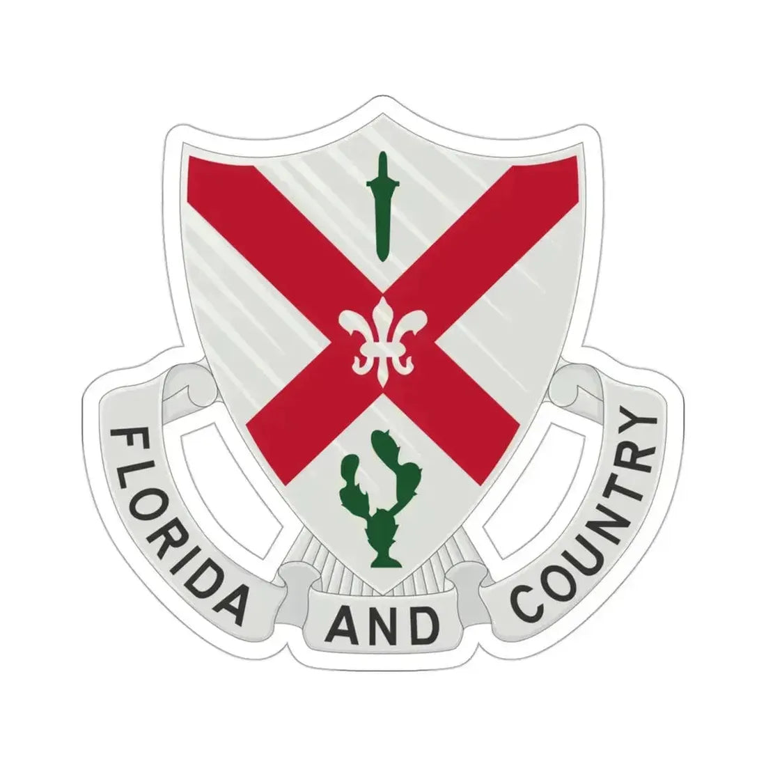 124th Infantry Regiment (U.S. Army) STICKER Vinyl Die-Cut Decal 3 Inch - The Sticker Space