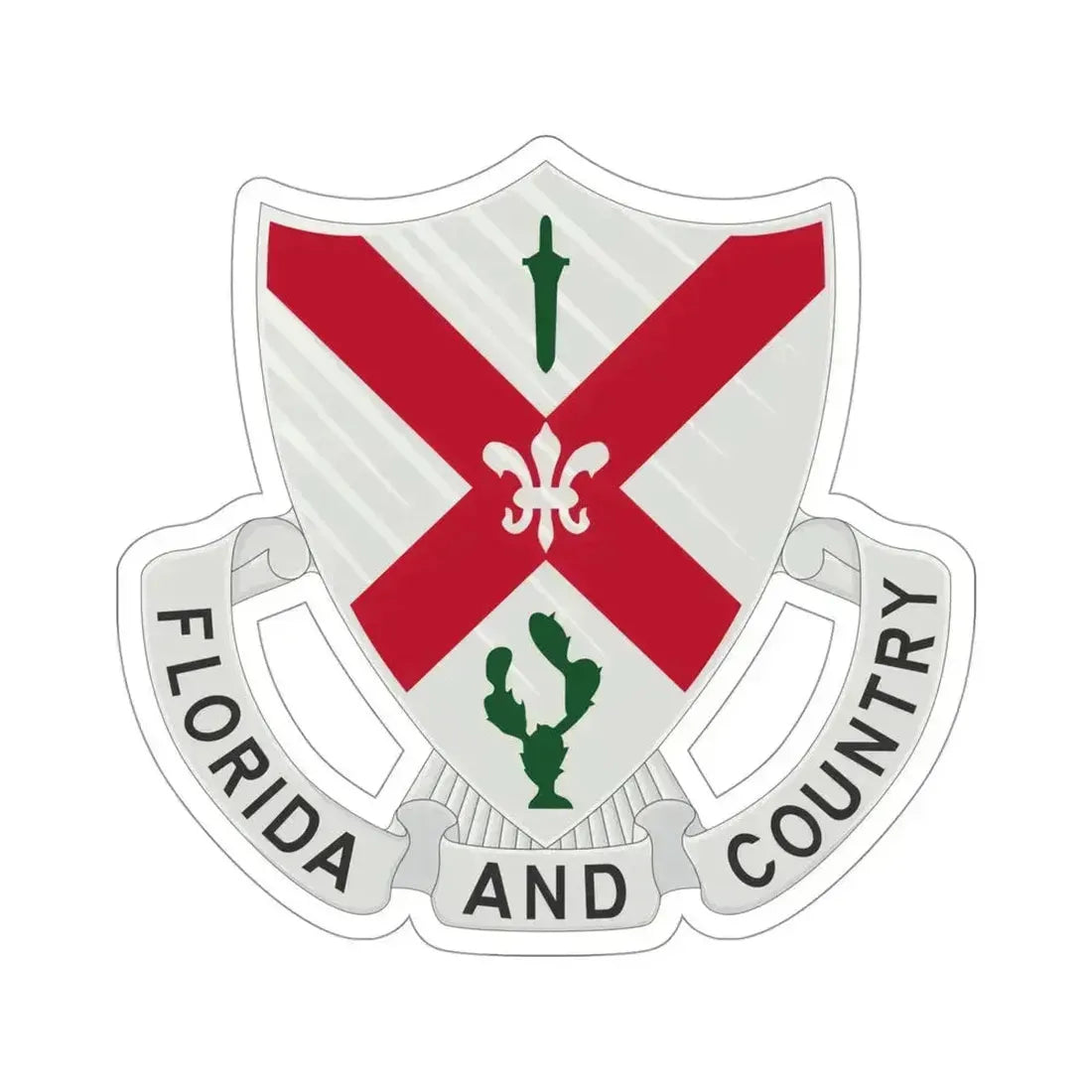 124th Infantry Regiment (U.S. Army) STICKER Vinyl Die-Cut Decal 4 Inch - The Sticker Space