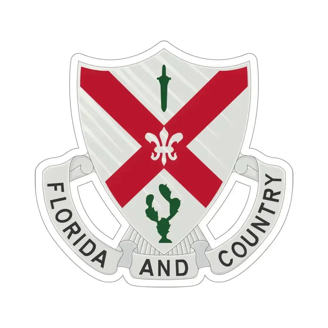 124th Infantry Regiment (U.S. Army) STICKER Vinyl Die-Cut Decal 4 Inch - The Sticker Space