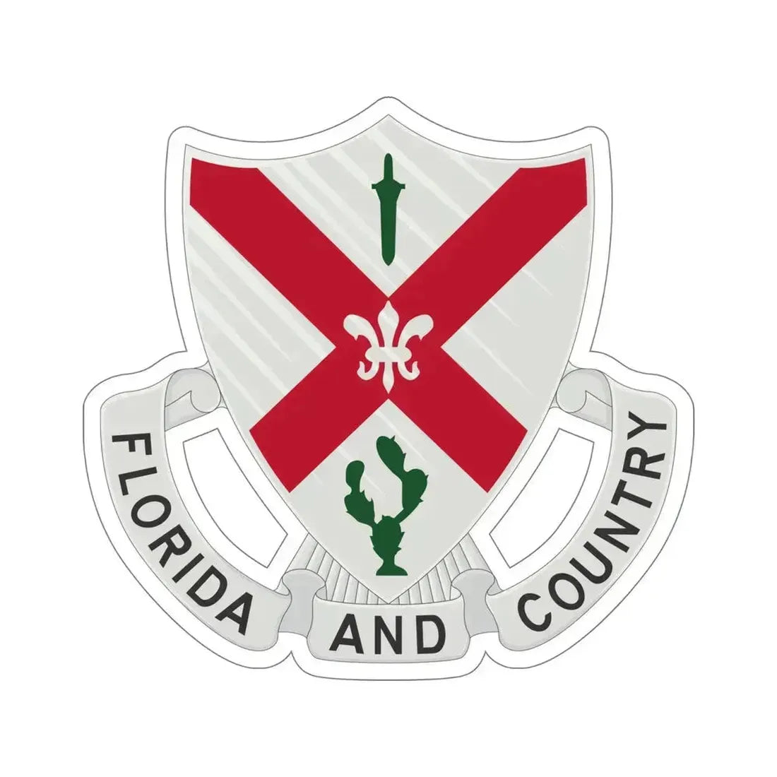 124th Infantry Regiment (U.S. Army) STICKER Vinyl Die-Cut Decal 6 Inch - The Sticker Space