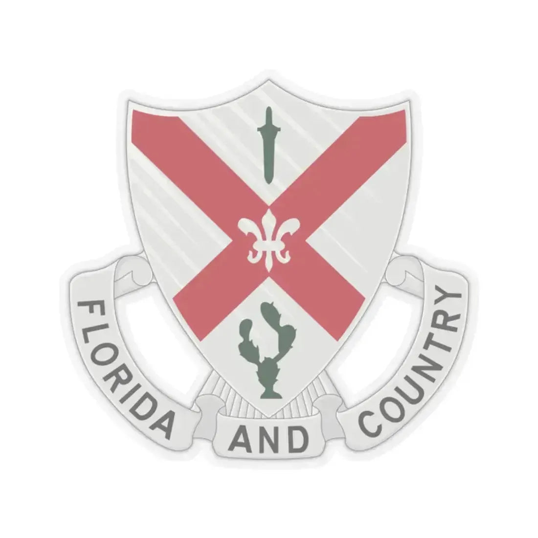 124th Infantry Regiment (U.S. Army) STICKER Vinyl Kiss-Cut Decal 2 Inch Transparent - The Sticker Space