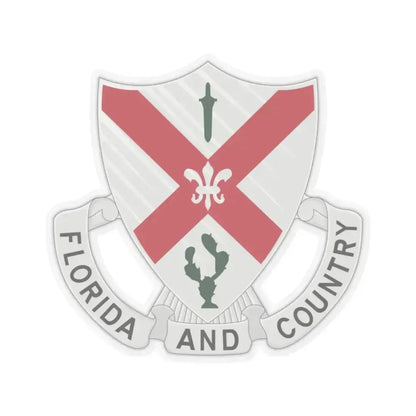 124th Infantry Regiment (U.S. Army) STICKER Vinyl Kiss-Cut Decal 2 Inch Transparent - The Sticker Space